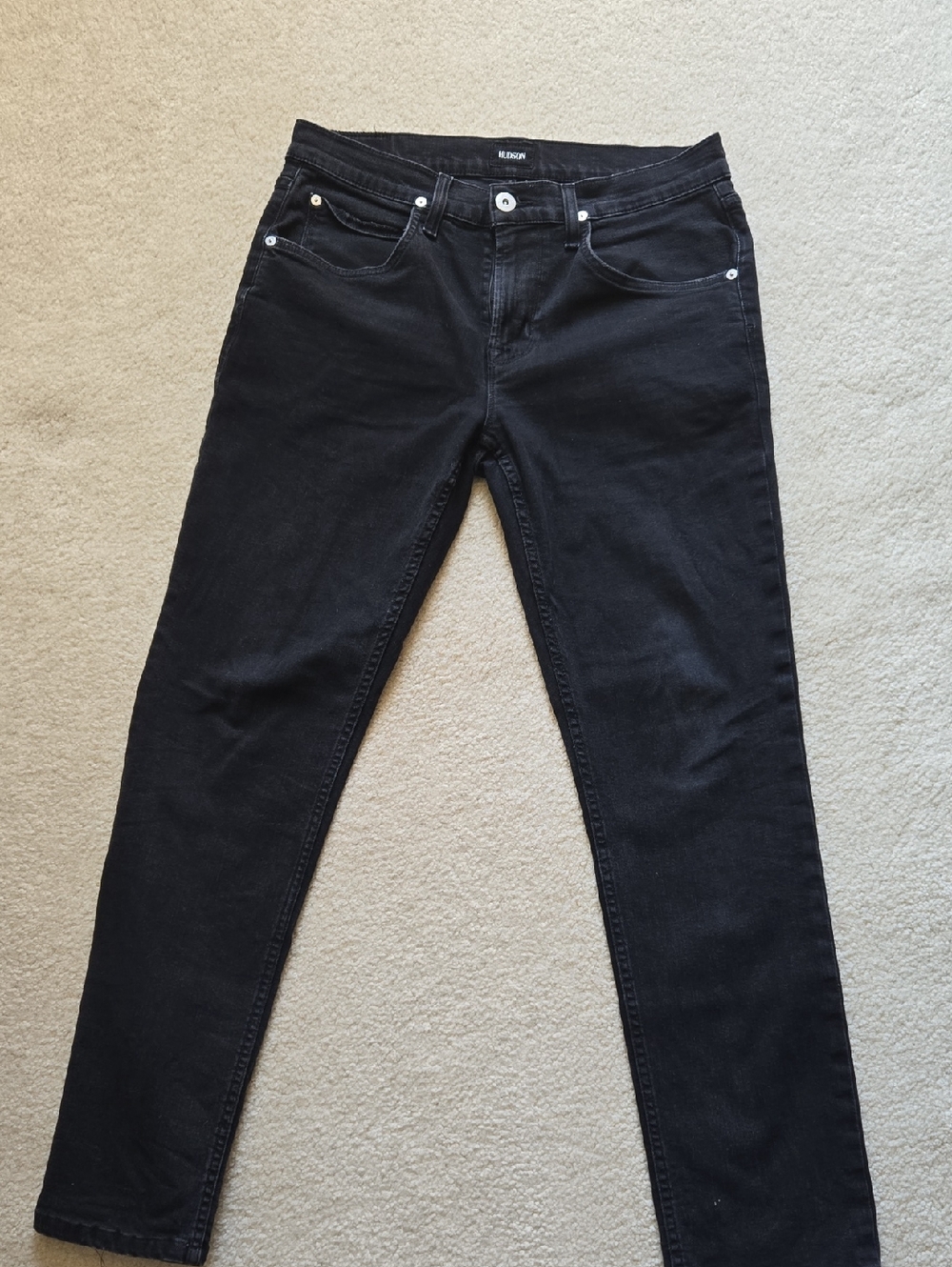 Hudson Jeans Men’s Black Slim/Straight Jeans